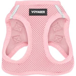 Best Pet Supplies Voyager Step-In Air - Pettorina per cani in rete resistente alle intemperie, riflettente, non tira, per cani di taglia piccola, media e gatti, sicura con chiusura in velcro, fibbia, doppi anelli a D,
