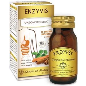 Dr. Giorgini Enzyvis 100 Pastiglie - Integratore Digestivo a Base di Erbe e Enzimi Vegetali