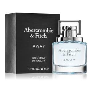 Abercrombie & Fitch Away Man Eau de Toilette Spray 50 ml - Fragranza Estiva Aromatica con Pompelmo, Ananas e Violetta