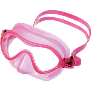 SEAC Baia Kid - Maschera Subacquea Unisex per Bambini 3-6 Anni, Rosa con Lente in Policarbonato e Cinturino Ipoallergenico