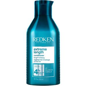 Redken Extreme Length Conditioner 300 ml - Balsamo Fortificante con Biotina e Olio di Ricino per Capelli Lunghi e Fragili