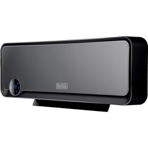Black & Decker BLACK + DECKER BXWSH2000E - Termoventilatore ceramico da parete, adatto per bagni, con termostato elettronico, programmatore, timer e telecomando. Display LED, sistema PTC e oscillazione automatica