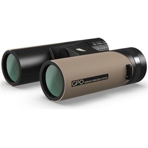 GPO German Precision Optics Binocolo B322 10x32 mm Sabbia, Nero 4260527410386