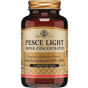 Solgar Pesce Light Super Concentrato - Integratore di Omega-3 con EPA e DHA, 30 Perle