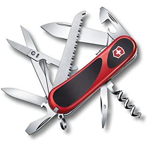 Victorinox, Evolution S17 Grip, Coltellino Svizzero, Originale, Multiuso, Campeggio, 15 Funzioni, Lama, grande, Apriscatole, Bloccabile