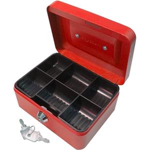 Cathedral Products Cathedral - Cassetta portavalori, 15,3 cm, colore Rosso