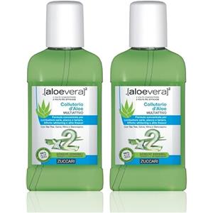 ZUCCARI Aloevera 2, Liquido Collutorio Multiattivo - 250 ml (Confezione da 2)
