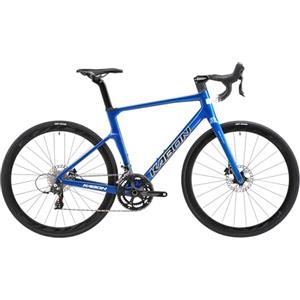 KABON Bici da corsa carbonio, 700C bici da strada T800 Completamente carbonio con 105 R7000 22 velocità 8.1 KG Leggera Bicicletta uomo donna (Blu, 56cm)