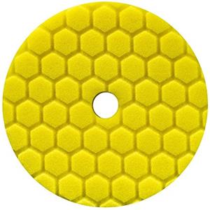 Chemical Guys Hex Logic Quantum 140 mm 14 cm Giallo Heavy Cutting Pad ~ Polish Auto