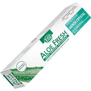 ESI - Aloe Fresh Sbiancante Omeopatico, Dentifricio con Aloe Vera e Lichene Islandico, Contribuisce a Mantenere Denti Bianchi, Senza Fluoro, Saccarina e Menta, Ideale in Trattamenti Omeopatici, 100 ml