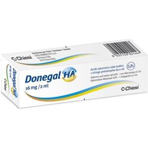 Donegal HA Siringa Intra-articolare con Acido Ialuronico 0,8% - 16mg/2ml per Alleviare Dolori Articolari
