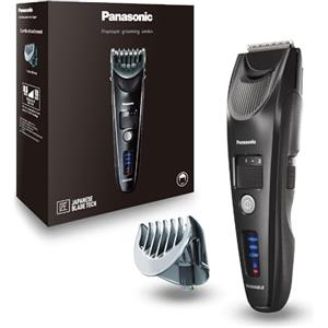 Panasonic ER-SC40-K803 Tagliacapelli da Uomo, Regolabarba Cordless Portatile Impermeabile, 20 Impostazioni di Lunghezza, Funzionamento Senza Filo e con Filo, Indicatore LED della Batteria, Nero