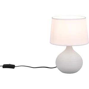 RL LIVE YOUR LIGHT RLLiveYourLight Martin, Lampada da tavolo, Ceramica, E14, Cappuccino, 20 x 20 x 29 cm