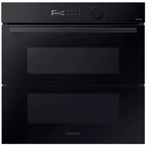 Samsung: Forno multifunzione Dual Cook con doppia porta NV7B5770WBK finitura vetro nero da 60 cm