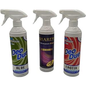 chimiclean DEODORANTE AMBIENTALE DEO DUE EROTIK/SHAREM/ALOE 500 ML, 3 PZ