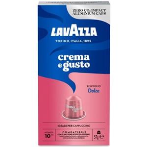 Lavazza 10 Capsule in alluminio Crema e Gusto Dolce Lavazza compatibili Nespresso