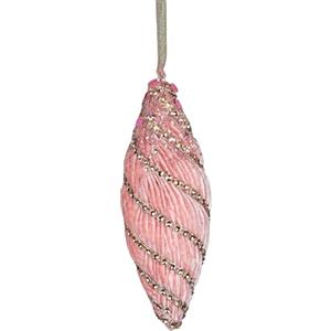 SHATCHI Pallina di noce rosa confetto 15 cm - Decorazioni da appendere all'albero di Natale decorazioni festive ornamenti decorativi a tema fiaba ciondolo per albero di Natale