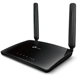 TP-Link TL-MR6400 300 Mbps 4G Mobile Wi-Fi Router, SIM Slot Unlocked, No Configuration Required, Removable External Wi-Fi Antennas, UK Plug, Black