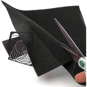 EVG Filtro Antipolvere per Ventola del Computer PC, Spessore 25cm x 25cm (625cm²)