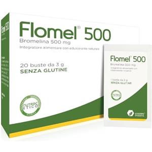 ESSERRE PHARMA FLOMEL 500 20 bustine - Integratore alimentare a base di bromelina con succo di ananas