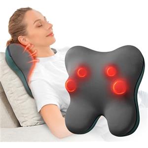 Bob and Brad EZBack Massaggiatore Cervicale con Cordone, Massaggiatore Schiena con Profondo Massaggio Impastante e Funzione di Riscaldamento, Elettrici Shiatsu Cuscino Massaggiante Come Regalo