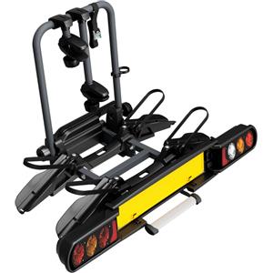 Peruzzo Portabici Gancio Traino Pure Instinct per 2 Biciclette - Antifurto, Inclinabile e Facile da Montare