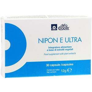 Difa Cooper Nipon E Ultra - Integratore Alimentare per Capelli con Olio di Borragine e Zinco - 30 Capsule