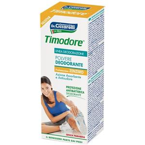 Timodore Polvere Deodorante Piedi allo Zenzero 75 g