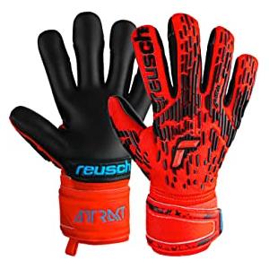 Reusch Attrakt Freegel Silver Finger Support Jnr Guanti da portiere taglia 4 rosso
