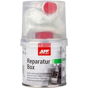AUTO-PLAST PRODUKT App Reparatur Box | Kit di Riparazione in vetroresina | Resina Poliestere + Vetroresina + Indurente | 250 g