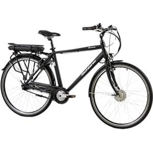 F.lli Schiano E-Moon, Bici Elettrica da Città 28 Inches per Adulti, 36V 13Ah Batteria Rimovibile, Motore 250W 40Nm, City Ebike, Nero
