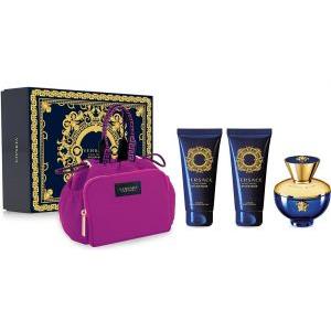 Versace Dylan Blue Pour Femme - Cofanetto Regalo con Eau de Parfum 100 ml, Gel Doccia e Latte Corpo