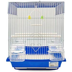 BPS BUENA PET SHOP BPS® - Gabbia per uccelli, per pappagallini, canarini, con mangiatoia, abbeveratoio, saltarello, perches per riposo, colore casuale, dimensioni: 30 x 23 x 39 cm, rif: BPS-1185