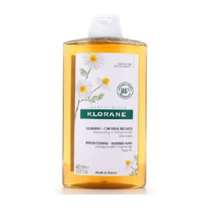 Klorane Shampoo Camomilla 400ml - Illuminante per Capelli Biondi e Castano Chiaro con Ingredienti Naturali