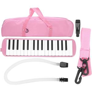 LCCEERD 32 Tasti Melodica Tastiera, Pianola Scuola Media con Bocchino per Cornetta per Esibizione Musicale, Diamonica 32 Tasti per Studenti, Principianti, Appassionato di Musica (Pink)