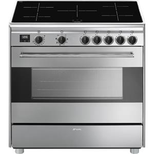 Smeg Cucina BG91IX2 con forno termoventilato e piano cottura induzione finitura acciaio inox da 90x60 cm
