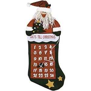 Comarco Sa Calendario avvento panno calza c/Babbo h.64cm