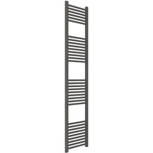 ERCOS Scaldasalviette Termoarredo Bagno Dimensioni 400x1800 MM Radiatore Colore Quarzo Opaco , Attacchi da 1/2 Fornito Con Kit Montaggio