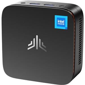 NiPoGi Essenx E1 Mini PC Ιntel Alder Lake-Ν95 (Βeat N5095, fino a 3.4GHz),16GB RAM+256GB M.2 SSD Mini Computer, WiFi 5,Bluetooth4.2, Dual 4K@60Hz Display HDMI2.0 +DP1.4 Office Desktop PC
