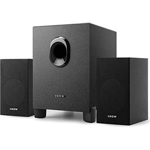 OR O R O W Casse PC,16W 2.1 Altoparlanti per Computer, Bassi Potenti, USB Altoparlanti PC, Ingressi 3,5 mm,Compatibile con desktop/laptop/smartphone/proiettoreper/TV(S211)