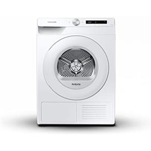 Samsung Elettrodomestici Samsung Asciugatrice Ai Control DV90T5240TW/S3, 9 Kg, Pompa di Calore, Wifi, Sensore Optimal Dry, Filtro 2 in 1, Carica Frontale, 60L x 85H x 60P cm