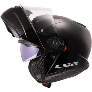 LS2, Casco Moto Modulare STROBE II Matt Black, XXL