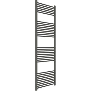 ERCOS Scaldasalviette Termoarredo Bagno Dimensioni 600x1800 MM Radiatore Colore Quarzo Opaco , Attacchi da 1/2 Fornito Con Kit Montaggio