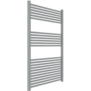 ERCOS Scaldasalviette Termoarredo Bagno Dimensioni 750x1200 MM Radiatore Bagno Colore Grigio Titanio , Attacchi da 1/2 Fornito Con Kit Montaggio