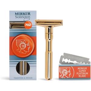 MERKUR 702-003: Merkur Gold -Future rasoio in metallo (finitura dorata)