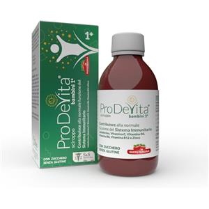 S&S BIONUTRA S.R.L. ProDeVita sciroppo bambini 1+ Gusto Fragola .integratore alimentare a base di Lattoferrina, Zinco e vitamine.Cresce le difese immunitarie -Protegge da virus-Antiossidante