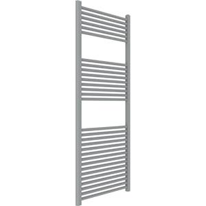 ERCOS Scaldasalviette Termoarredo Bagno Dimensioni 600x1500 MM Radiatore Bagno Colore Grigio Titanio , Attacchi da 1/2 Fornito Con Kit Montaggio