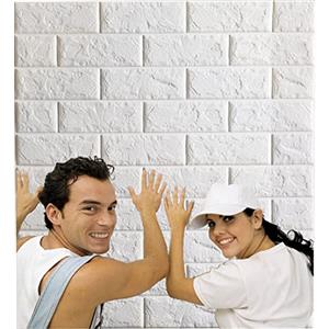 Arthome WALL DECOR Arthome Pannelli murali in mattoni 10 Pacchetti, Copre 58 piede quadrato, 3D Carta da parati Adesiva, schiuma impermeabile per il soggiorno, lavanderia, cucina, camino, DIY decorazione parete TV