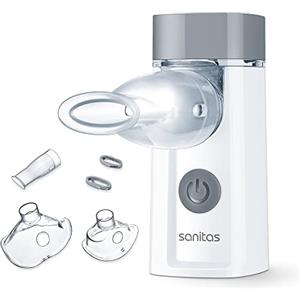 Beurer Sanitas SIH 52 Aerosol a Membrana Oscillante con Batteria Ricaricabile per il trattamento delle vie respiratorie superiori ed inferiori, raffreddore, asma e malattie alle vie respiratorie