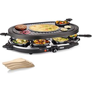 Princess 01.162700.01.001 Raclette 8 Oval Grill Party , Nero